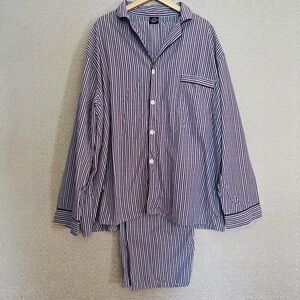 XXL Hanes Striped Cotton Pajama Set NWOT